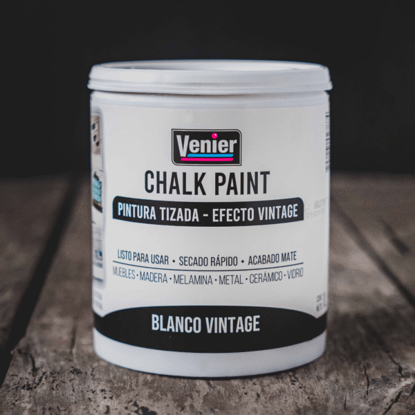 PINTURA ATIZADA CHALK PAINT BLANCO VINTAGE INTERIOR 1 L