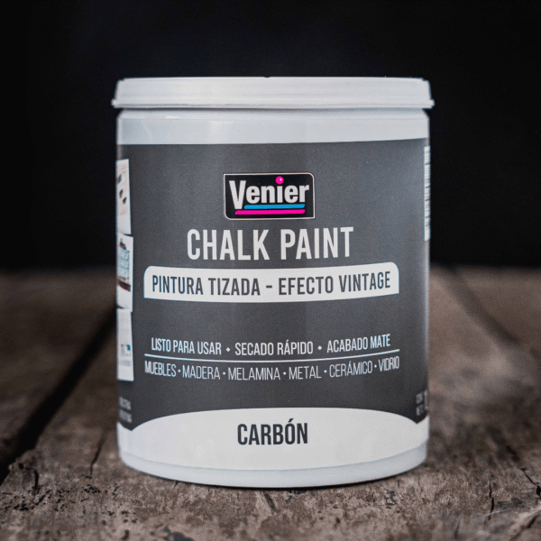 PINTURA ATIZADA CHALK PAINT CARBÓN 1 L
