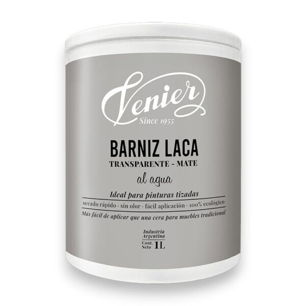 LACA PARA PINTURA ATIZADA AL AGUA MATE 1 L