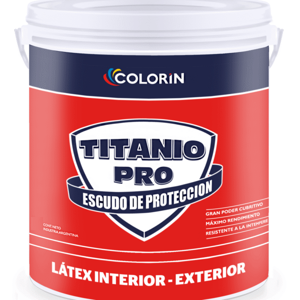 LÁTEX INTERIOR-EXTERIOR BLANCO MATE TITANIO PRO 20 L