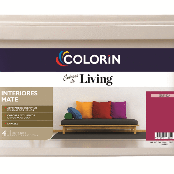 LIVING LATEX INTERIOR GUINDA MATE 4 L