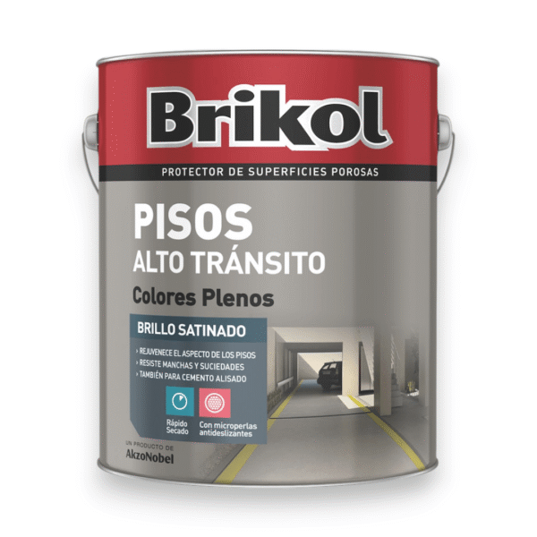 PINT. PARA PISOS ALTO TRÁNSITO SAT. BCO BRIKOL 4 L