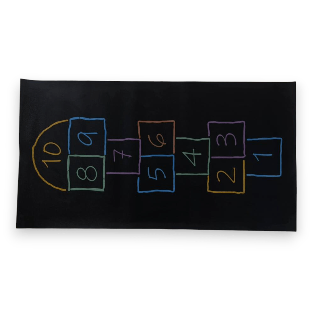 ALFOMBRA CARPETA PVC RAYUELA 120X65 CM