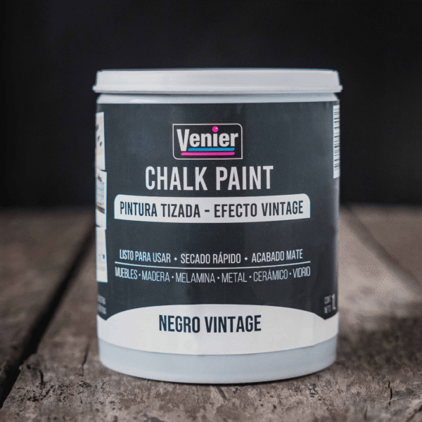 PINTURA ATIZADA CHALK PAINT NEGRO VINTAGE 1 L