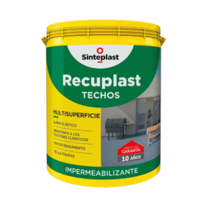 IMPERMEABILIZANTE RECUPLAST TECHOS MATE VERDE INGLÉS 5 KG