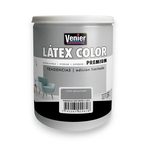 LÁTEX COLOR INTERIOR / EXTERIOR MATE GRIS PIEDRA