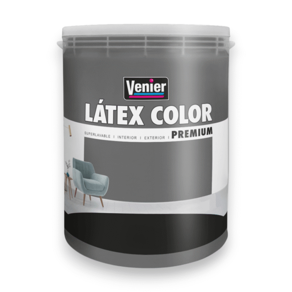 LÁTEX COLOR INTERIOR/EXTERIOR MATE GRIS SOLEMNE 1.25L VENIER