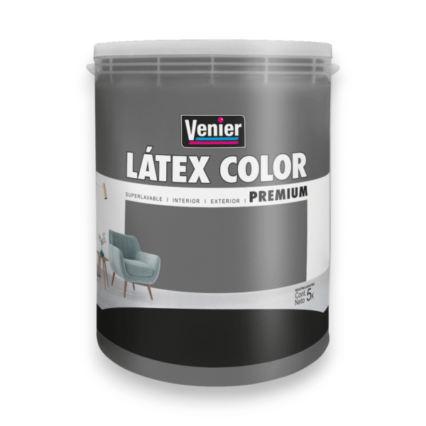 LÁTEX COLOR INTERIOR / EXTERIOR MATE GRIS SOLEMNE 5 L