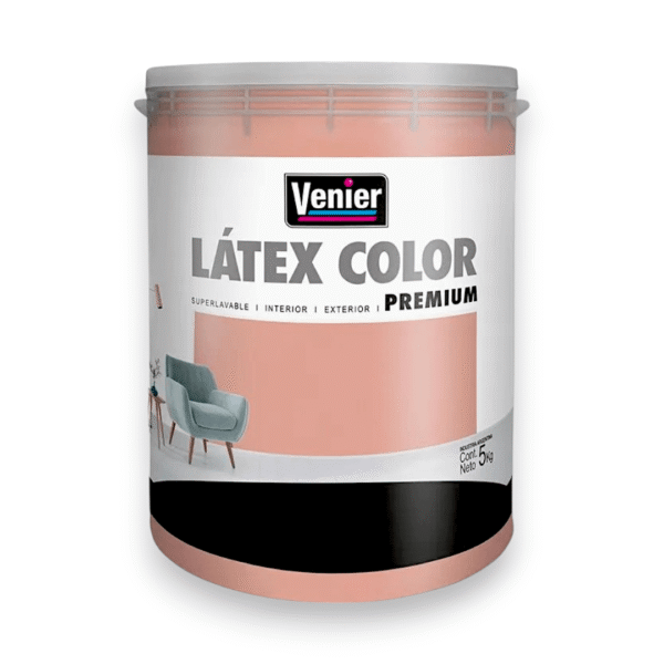 LÁTEX COLOR INTERIOR / EXTERIOR MATE ROSA FRESCO 5 L