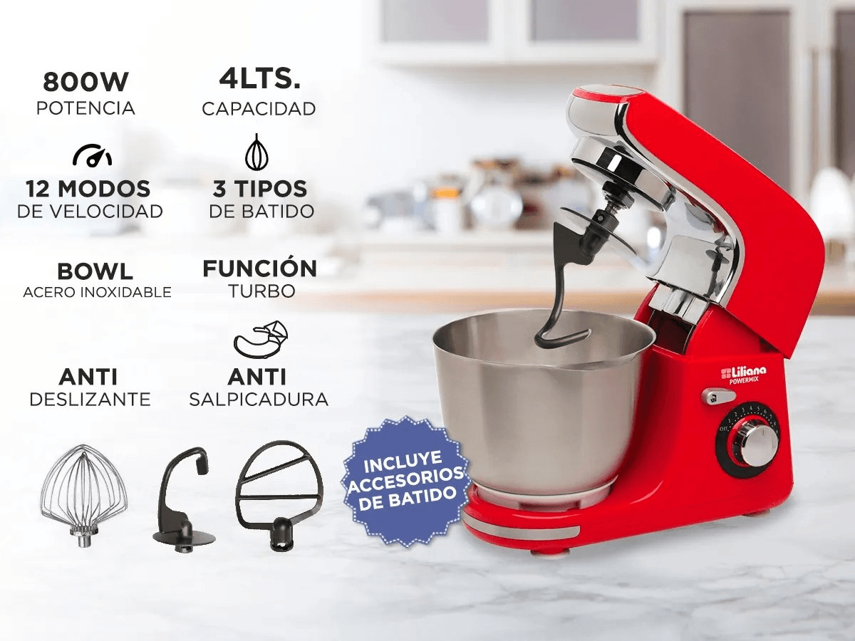 BATIDORA PLANETARIA POWERMIX 800W AB910 - Image 5