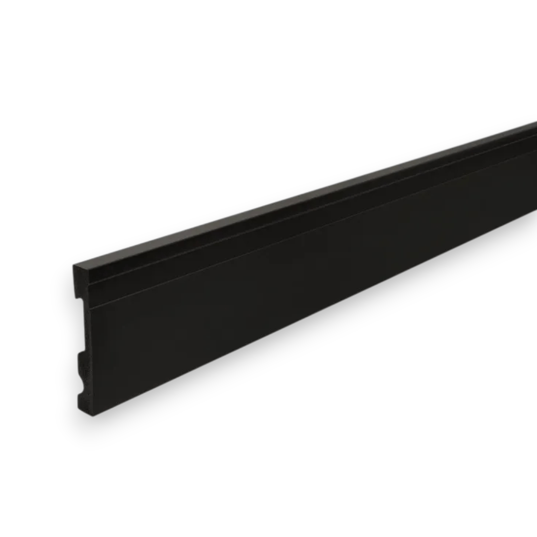 ZÓCALO EPSILON EXTRA LINE 15MM x 100MM x 2.44 M NEGRO MATE
