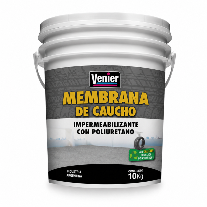 membrana de caucho gris oscuro 10kg