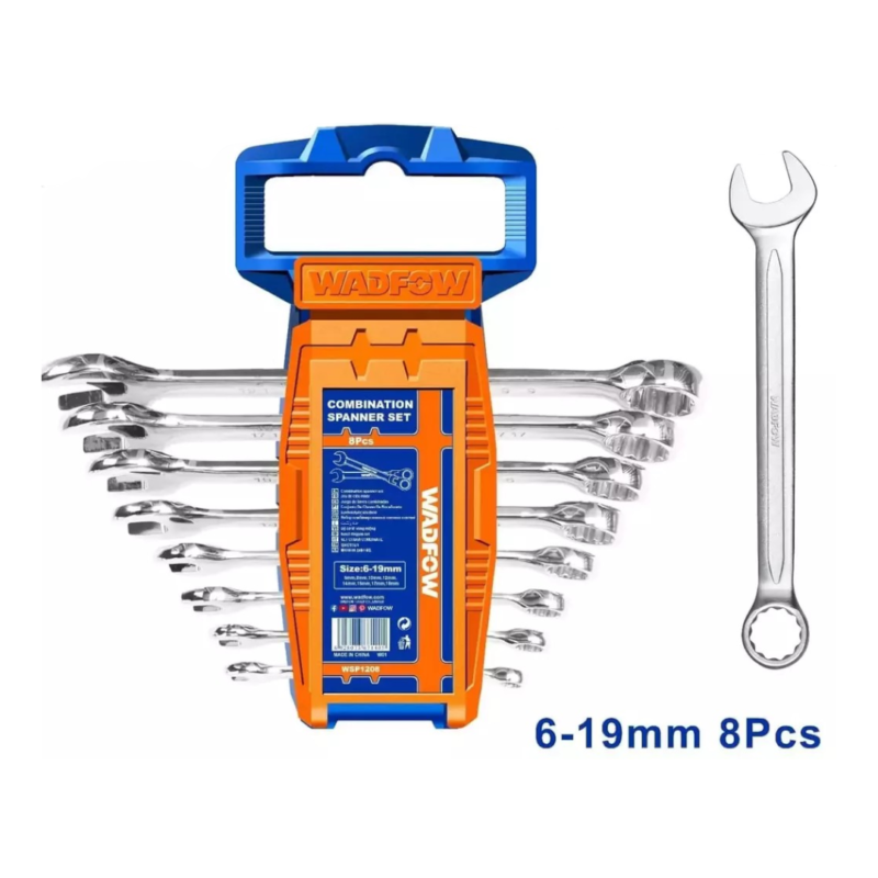 SET DE LLAVES COMBINADAS 8 PIEZAS WSP1208 WADFOW
