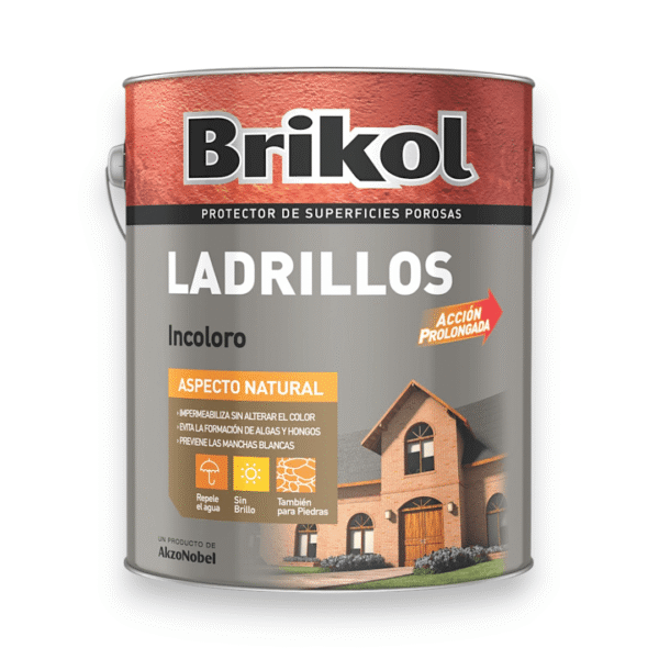 BRIKOL LADRILLOS IMPREGNANTE MATE INCOLORO 4 L