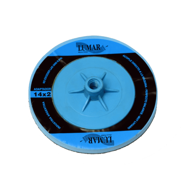 DISCO PLAQUETA CELESTE PARA PAÑO DE PULIDO