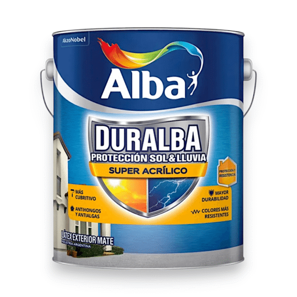 LATEX EXTERIOR DURALBA MATE BLANCO 10 L