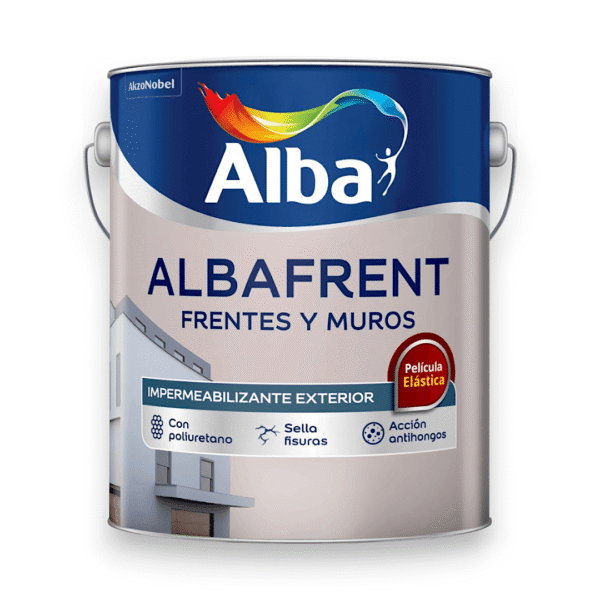 ALBAFRENT IMPERMEABILIZANTE FRENTES Y MUROS MATE BLANCO 20 L