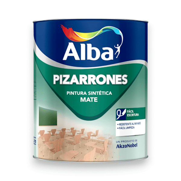 ESMALTE SINTÉTICO PARA PIZARRÓN MATE VERDE 1 L