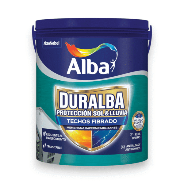 DURALBA TECHOS FIBRADO SATINADO BLANCO