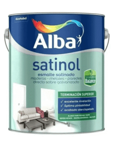ESMALTE SATINOL BALANCE AL AGUA BLANCO SATINADO 1 L
