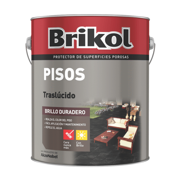 PINT.PARA PISOS CON BRILLO INCOLORO BRIKOL 4 L