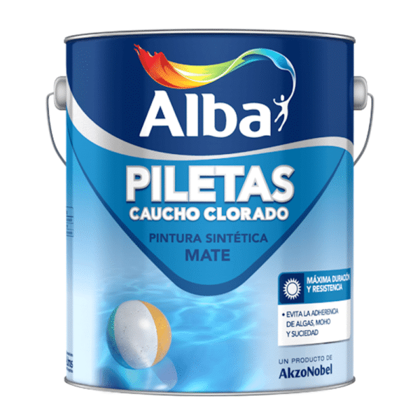 PILETAS CAUCHO CLORADO MATE CELESTE PROF.20L