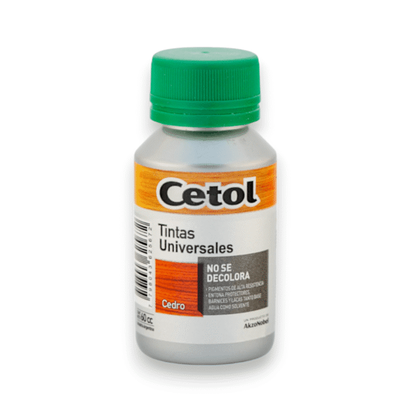 TINTA UNIVERSAL P/MADERA CEDRO CETOL 60 CC