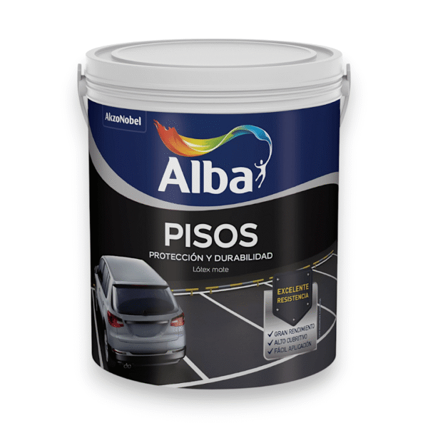 LATEX PARA PISOS ANTIDESLIZANTE MATE NEGRO 4 L