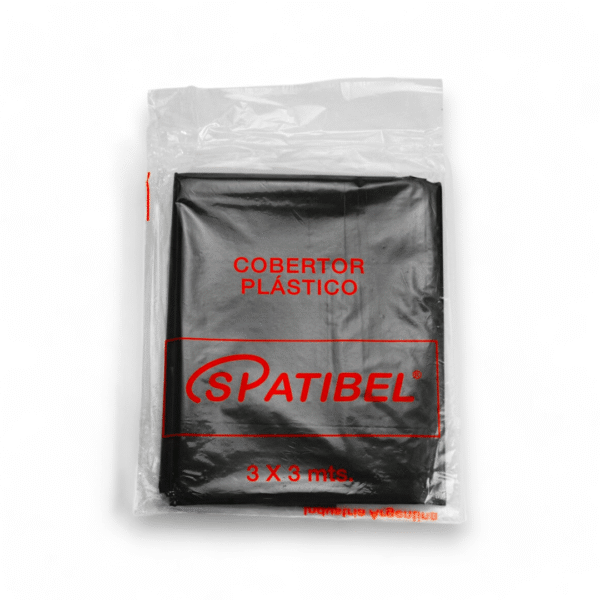 COBERTOR PLÁSTICO NEGRO 3 X 3 M