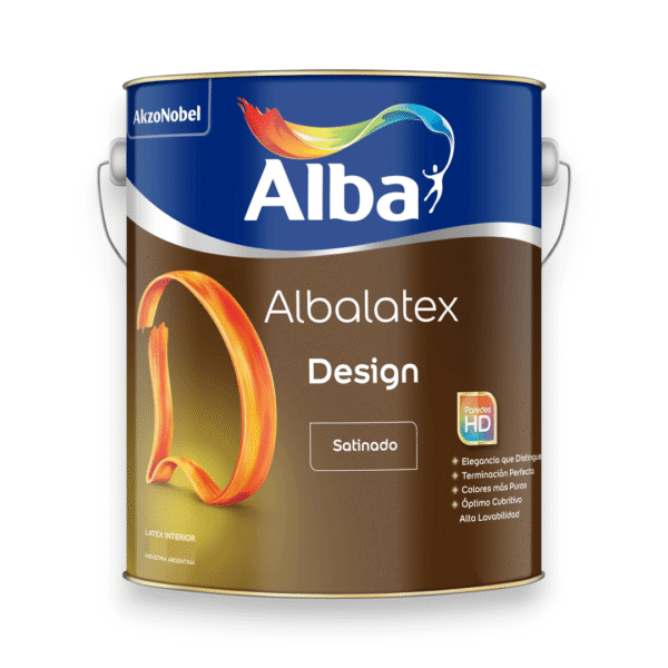 ALBALATEX DESIGN INTERIOR SATINADO BLANCO 4 L ALBA