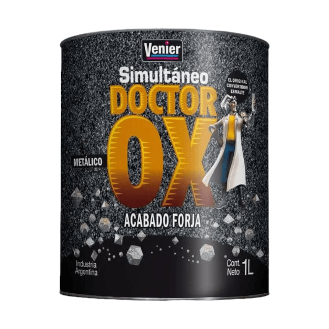 DOCTOR OX SIMULTANEO METALICO FORJA GRIS ACERO 1 L