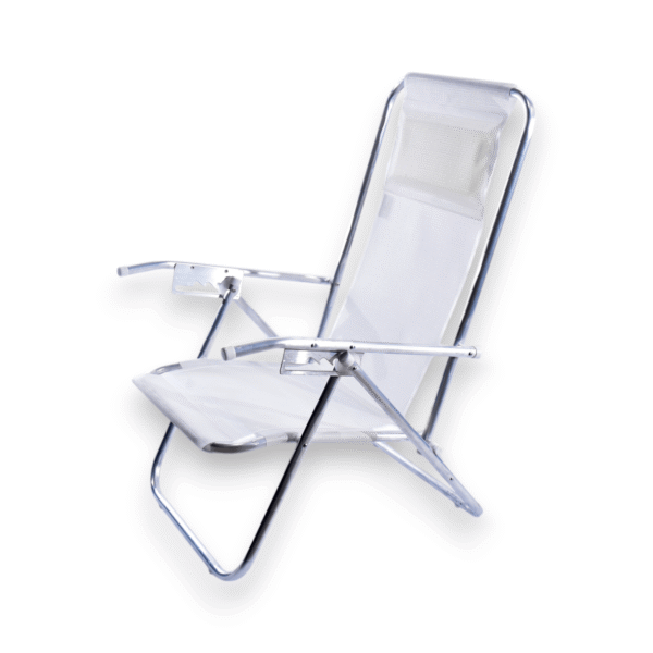 REPOSERA BLANCA CON ALMOHADA 5 POS. 7/8 ANDREA