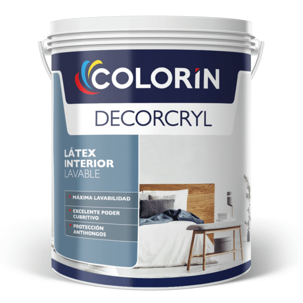 LÁTEX INTERIOR DECORCRYL LAVABLE MATE BLANCO 4 L