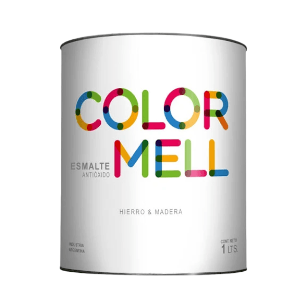 ESMALTE ANTIÓXIDO COLORMELL NEGRO SATINADO 1 L