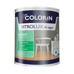 ESMALTE AL AGUA NEGRO SATINADO VITROLUX 1 L
