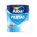 PILETAS LATEX ACRÍLICO MATE BLANCO 4 L