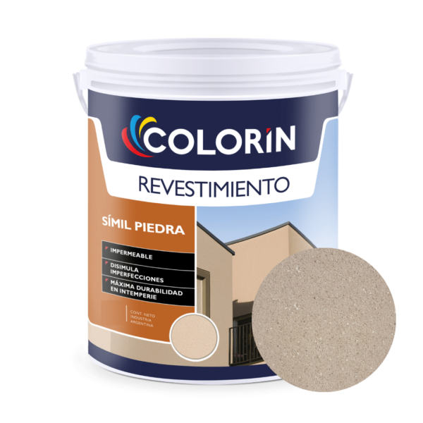 REVESTIMIENTO SÍMIL PIEDRA PARÍS COLORIN 6 KG