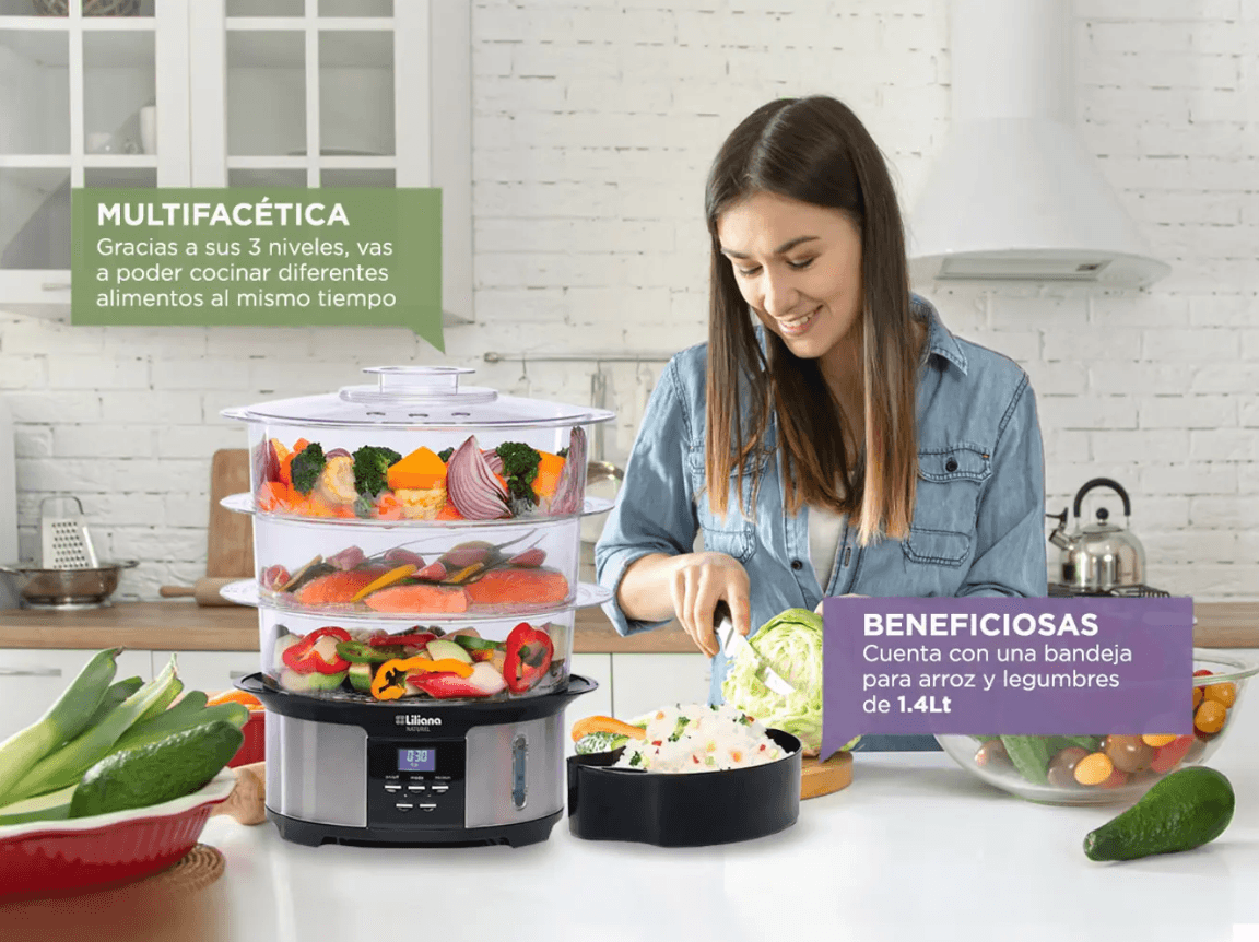 Vaporiera Digital 12 Lrs 3 Niveles AAV930 - Image 4