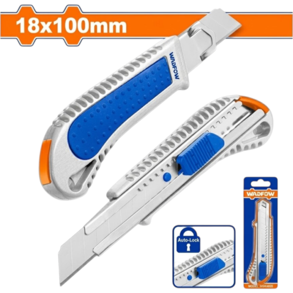 CUTTER METÁLICO AUTO LOCK 18 X 100 MM WSK4928
