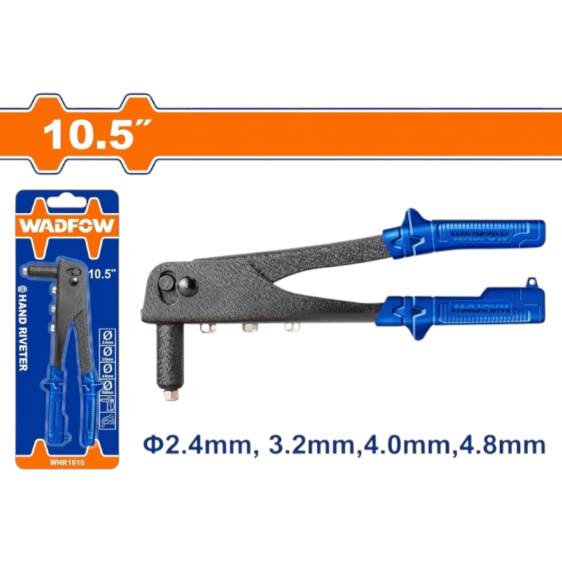 REMACHADORA MANUAL 10.5" CON 4 BOQUILLAS WHR1610 WADFOW