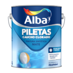 PILETAS CAUCHO CLORADO MATE CELESTE 4 L