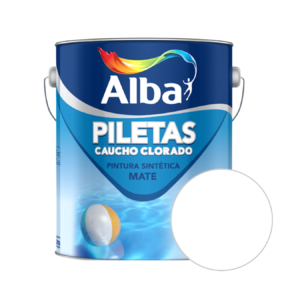 PILETAS CAUCHO CLORADO MATE BLANCO 4 L