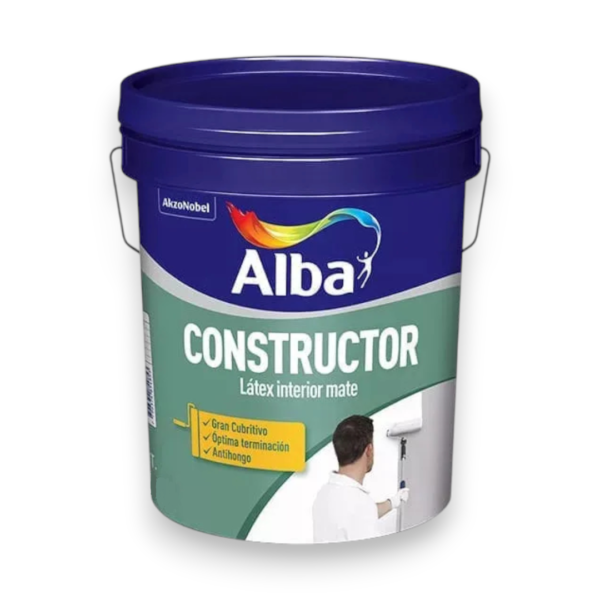 PINTURA LÁTEX CONSTRUCTOR INTERIOR BLANCO 4 L