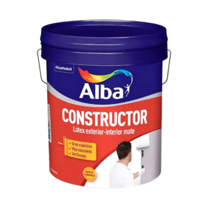 PINTURA LÁTEX CONSTRUCTOR INTERIOR / EXTERIOR BLANCO 10 L