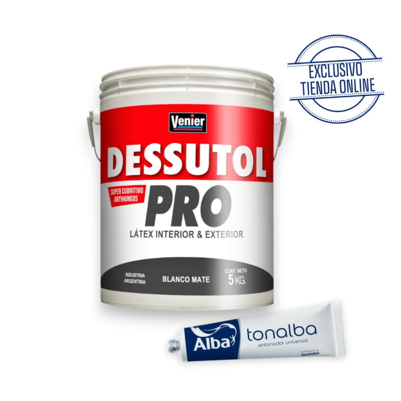 Combo látex interior exterior 5 kg color bronce