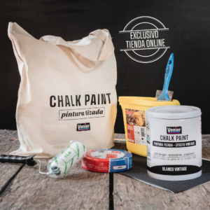 COMBO CHALK PAINT BLANCO VINTAGE 1L + ACCESORIOS