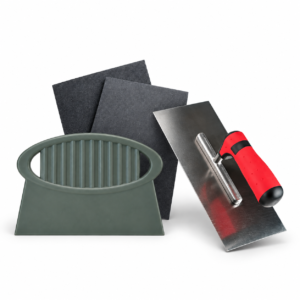COMBO ACCESORIOS PARA ENDUIR: Espátula + Llana + Lijas